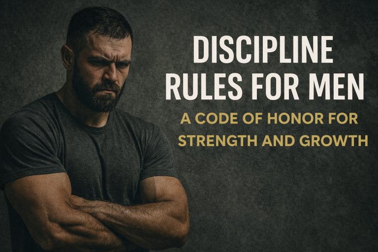 Discipline Rules for Men A Code of Honor for Strength and Growth